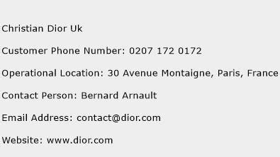 dior couture customer service number